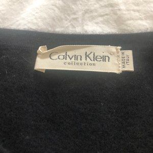 Vintage Calvin Klein Collection 100% cashmere jet black sweater in medium